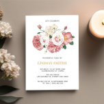 Invitation Floral Peonies et Roses 60e anniversaire invitatio<br><div class="desc">Conçu pour coordonner avec notre Collection Roses Peony, cette invitation de fête de 60e anniversaire présente de magnifiques bouquets de roses et de pivoines avec un texte classique. Les couleurs vives des roses sur arrière - plan noir rendent l'invitation attrayante et unique. Pour une personnalisation plus avancée de cette conception,...</div>