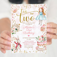 Floral Pink Alice Thé pour deux fêtes d'anniversai