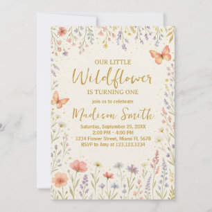 Invitation Floral Premier anniversaire