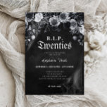 Invitation Floral RIP 20s Mort à ma jeunesse 30e anniversaire<br><div class="desc">Marquez la fin d'une ère avec notre florale 'Mort à ma jeunesse' RIP 30th Birthday Invitation. Ce design unique allie élégance florale et nostalgie, créant une invitation chic et pointue à présenter des adieu aux années folles. Entièrement personnalisable pour saisir l'essence de votre célébration, cette invitation ouvre la voie à...</div>