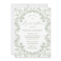 Floral Romance Chinoiserie Sage Fête des mariées