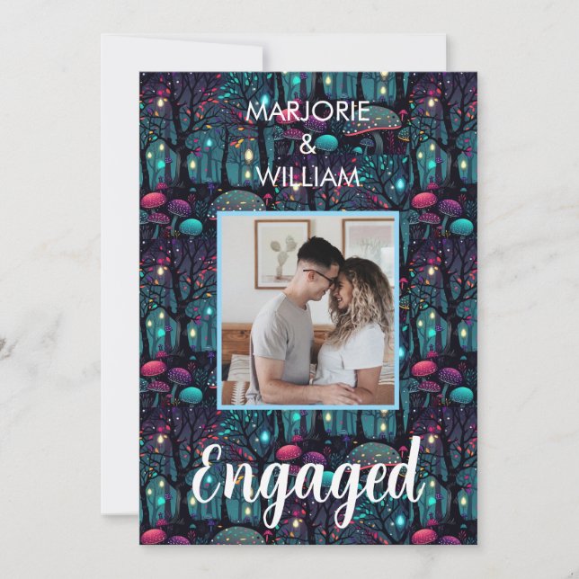 Invitation Floral Spray Imaginaire Art Engagement (Devant)
