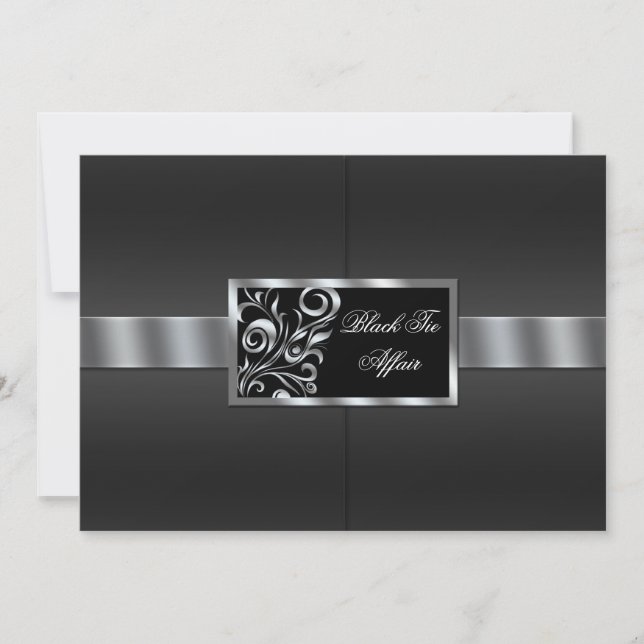 Invitation Floral Swirls (Devant)