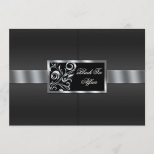 Invitation Floral Swirls