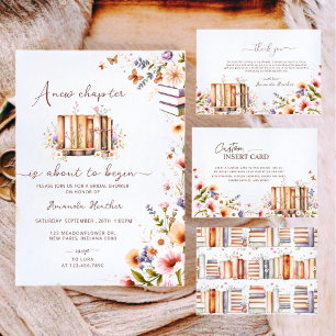 Invitation Floral un nouveau chapitre commence la Fête des ma