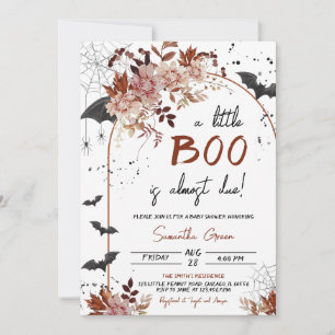 Invitation Floral Un Petit Baby shower Boo
