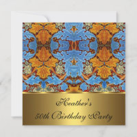 Floral victorien vintage St James 1880 Gold