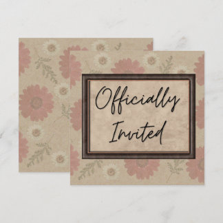 Invitation Florale Classique
