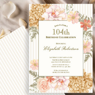 Invitation Florale Couleurs d'Automne pour les 104
