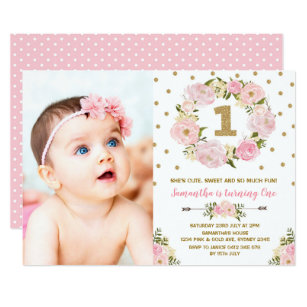 Invitations Anniversaires 1 An Zazzle Fr