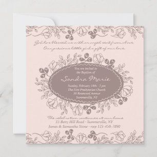 Invitation florale de charme