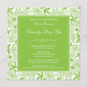 Invitation florale de fantaisie d'ouverture