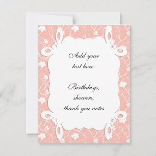 Invitation florale de pêche