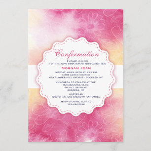 Invitation florale douce