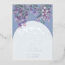 Invitation florale Elegant Chic Foil
