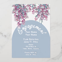 Invitation florale Elegant Chic Foil