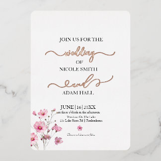 Invitation Florale mariage