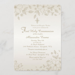 Invitation florale ombragée