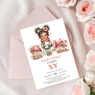 Invitation florale pastel pour le 1er anniversaire