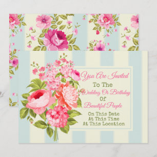 Invitation Florale pour Tout Événement