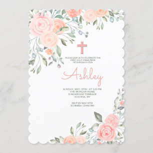Invitation florale romantique