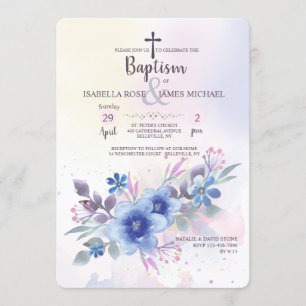 Invitation florale Sapphire