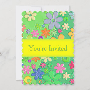 Invitation florale sur mesure