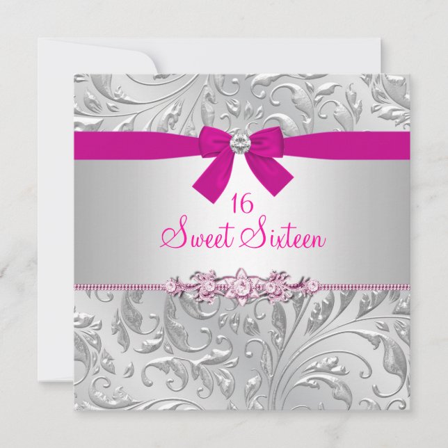 Invitation Florale Tourbillonnante & Rose pour Swe (Devant)