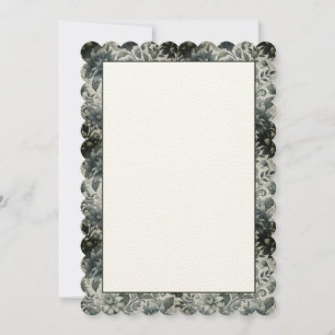 Invitation florale vide