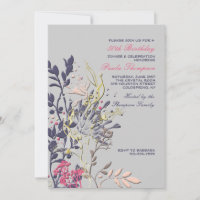 Invitation Florale Voyante