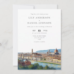 Invitation Florence Destination Photo Mariage Italien