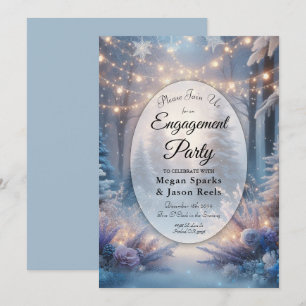 Invitation Flores d'hiver dans la partie d'engagement Pins gi