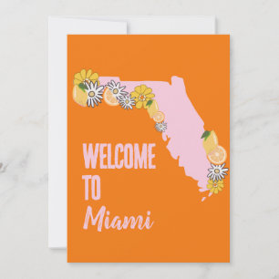 Invitation Florida Beach Bachelorette Party Week-end Itinérai