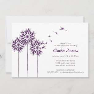 Invitation Flottante Dandelion Shower/Party