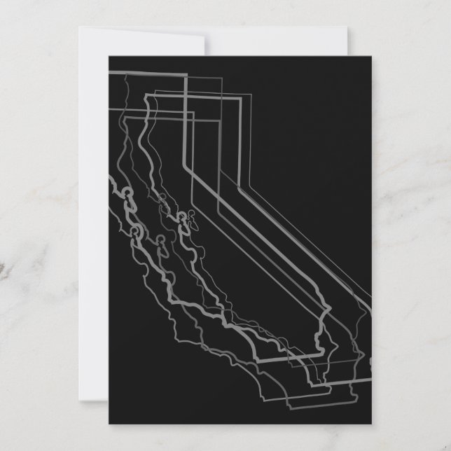 Invitation flou californien (Devant)