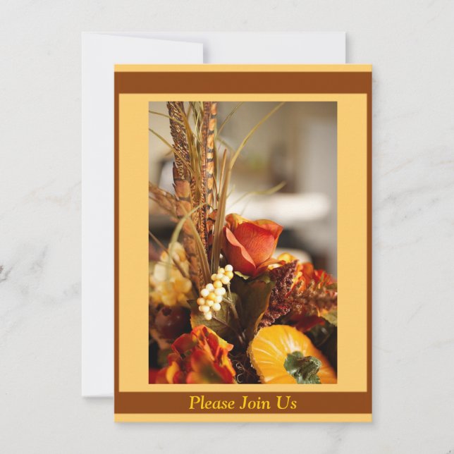 Invitation Flowers à Autumn Colors (Devant)