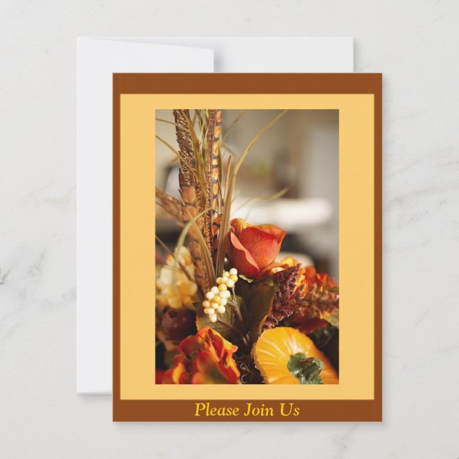 Invitation Flowers à Autumn Colors (Devant)
