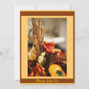 Invitation Flowers à Autumn Colors