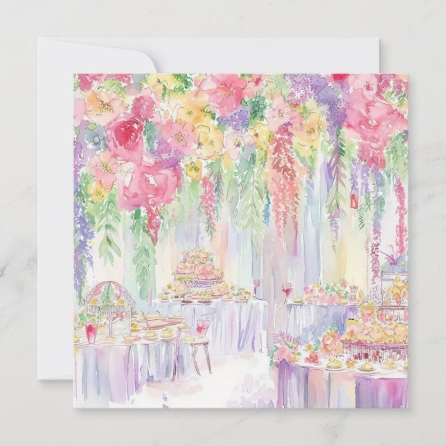 Invitation Flower's Delight : Un Baby shower (Devant)
