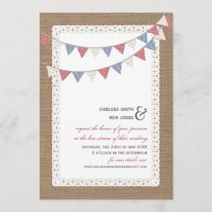 Invitation Flux en direct Mariage virtuel Lace Bunlap