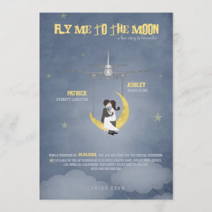 Invitation Fly Me to the Moon 2 - Poster de film - Mariage