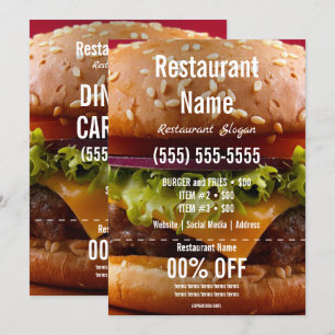 Invitation Flyer Burger 5x7
