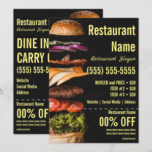 Invitation Flyer Burger 5x7