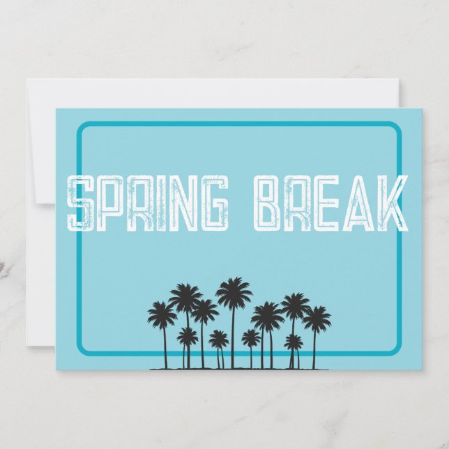 Invitation Flyer de vacances de Spring Break (Devant)