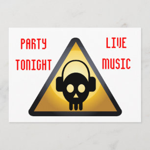 Invitation Flyer du DJ party