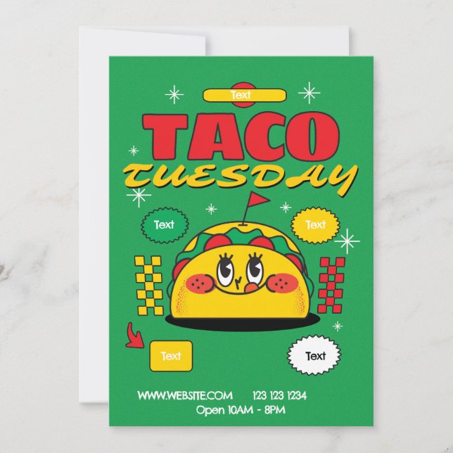 Invitation Flyer Mardi Taco (Devant)
