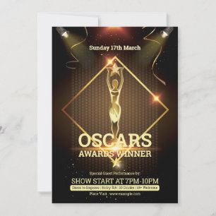 Invitation Flyer Oscar Award