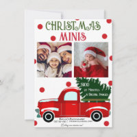 Flyer photo de Noël Minis Camion Rouge