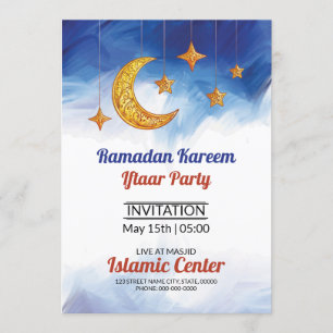 Invitation Flyer Ramadan Kareem Iftaar Party