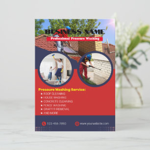 Invitation Flyers de lavage à pression moderne